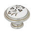 Ручка-кнопка D30мм серебро Венецианское/керамика серебряные узоры, WPO.730.000.00M5/Z01 – покупайте в интернет-магазине furnitarium.ru
