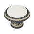 Ручка-кнопка D30мм серебро черненое/слоновая кость керамика белая, WPO.771.000.00C2 – покупайте в интернет-магазине furnitarium.ru