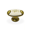 Ручка-кнопка, античная бронза/керамика, RH289J.023BA34 – покупайте в интернет-магазине furnitarium.ru