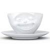 Чайная пара Tassen Laughing, 200 мл, белая – покупайте в интернет-магазине furnitarium.ru