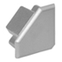Торцевая заглушка для алюминиевого профиля 1919 - AP закрытая, серый, 1919 - EC – покупайте в интернет-магазине furnitarium.ru