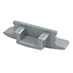Торцевая заглушка для алюминиевого профиля 2507 - AP закрытая, серый, 2507 - EC – покупайте в интернет-магазине furnitarium.ru