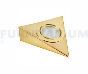 Мебельн.светильник FT-9251 Т золото (с/л 20Вт G4) с клеммной колодкой SET (матовое стекло), FT-9251 T-003