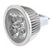 Лампа светодиодная POWER LED MR 16, 4х1Вт, 280Лм,12В, холодный белый, POWER LED 4Х1W 6500 – покупайте в интернет-магазине furnitarium.ru