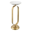Столик приставной Svein, ?25,5 см, мрамор/золотой – покупайте в интернет-магазине furnitarium.ru