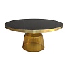 Столик кофейный Odd, ?75 см, черный/желтый – покупайте в интернет-магазине furnitarium.ru