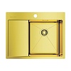 Мойка Akisame 65-LG-R нержавеющая сталь/ светлое золото, 4973084 – покупайте в интернет-магазине furnitarium.ru