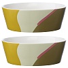 Набор из двух салатников горчичного цвета с авторским принтом из коллекции Freak Fruit, 16см – покупайте в интернет-магазине furnitarium.ru