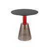 Столик кофейный Amalie, ?50 см, серый/красный – покупайте в интернет-магазине furnitarium.ru