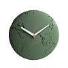 Часы настенные World Wide Waste, темно-зеленые – покупайте в интернет-магазине furnitarium.ru