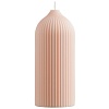Свеча декоративная бежево-розового цвета из коллекции Edge, 16,5 см – покупайте в интернет-магазине furnitarium.ru