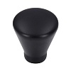 Ручка-кнопка D24мм, черный матовый – покупайте в интернет-магазине furnitarium.ru
