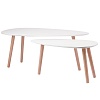 Набор столиков Ashley, 2 шт., белый, BETA-AS – покупайте в интернет-магазине furnitarium.ru