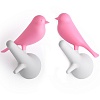 Набор из 2-х вешалок настенных Sparrow, белые/розовые – покупайте в интернет-магазине furnitarium.ru