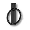 Ручка кольцо модерн D60, матовый чёрный, BR901-BL – покупайте в интернет-магазине furnitarium.ru