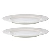 Набор из двух тарелок белого цвета с фактурным рисунком с фактурным рисунком из коллекции Essential, 27см – покупайте в интернет-магазине furnitarium.ru