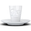 Кофейная пара Tassen Impish 80 мл белая, T02.11.01 – покупайте в интернет-магазине furnitarium.ru