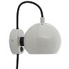 Лампа настенная Ball, O12 см, светло-серая глянцевая – покупайте в интернет-магазине furnitarium.ru