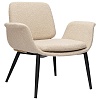 Лаунж-кресло Hilde, букле, серо-бежевое – покупайте в интернет-магазине furnitarium.ru