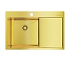 Мойка Akisame 78-LG-L нержавеющая сталь/ светлое золото , 4973085 – покупайте в интернет-магазине furnitarium.ru