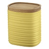 Банка для хранения с бамбуковой крышкой Tierra, 1 л, желтая – покупайте в интернет-магазине furnitarium.ru