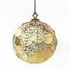 Шар новогодний декоративный Paper ball, золотистый мрамор ,enny0069 – покупайте в интернет-магазине furnitarium.ru