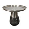 Столик кофейный Dahl, ?60х52 см, матовый хром/серый – покупайте в интернет-магазине furnitarium.ru