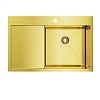 Мойка Akisame 78-LG-R нержавеющая сталь/ светлое золото, 4973086 – покупайте в интернет-магазине furnitarium.ru
