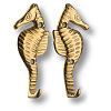 Крючки "Морской конек", набор из 2 шт. латунь, BR15058-B – покупайте в интернет-магазине furnitarium.ru