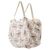 Пляжная сумка из хлопка молочного цвета с принтом Цветы из коллекции Prairie – покупайте в интернет-магазине furnitarium.ru