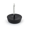 Подпятник с гвоздем черный, H008 D14/BL – покупайте в интернет-магазине furnitarium.ru