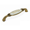 Ручка-скоба Royal, состаренное золото/ керамика, 128, M78X01.H3MA8G – покупайте в интернет-магазине furnitarium.ru