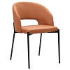 Кресло Earl, экозамша, коричневое – покупайте в интернет-магазине furnitarium.ru