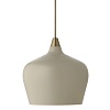 Лампа подвесная Cohen XL, 32хO32 см, серо-коричневая матовая, коричневый шнур – покупайте в интернет-магазине furnitarium.ru