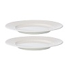 Набор из двух тарелок белого цвета с фактурным рисунком из коллекции Essential, 22см – покупайте в интернет-магазине furnitarium.ru